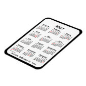 2027 Black Holiday Calendar von Janz Magnet (Linke Seite)