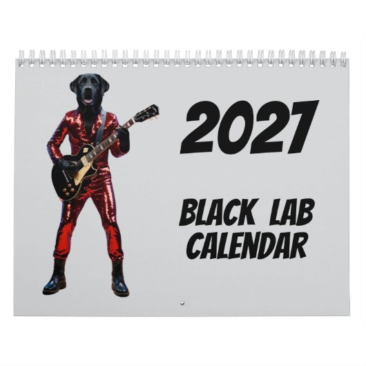 2027 Black Lab Hundekalender Kalender (Titelbild)