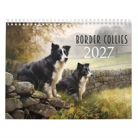 2027 Border Collies Kalender (Titelbild)