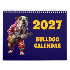 2027 Bulldog-Kalender Kalender