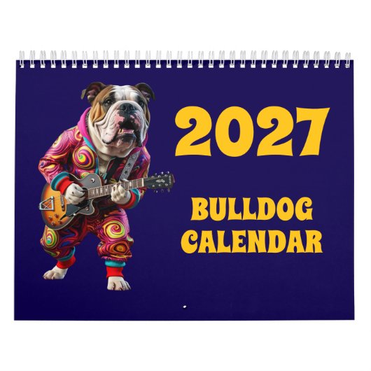 2027 Bulldog-Kalender Kalender (Titelbild)
