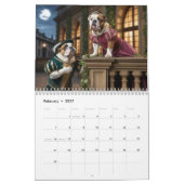 2027 Bulldog-Kalender Kalender (Feb 2027)