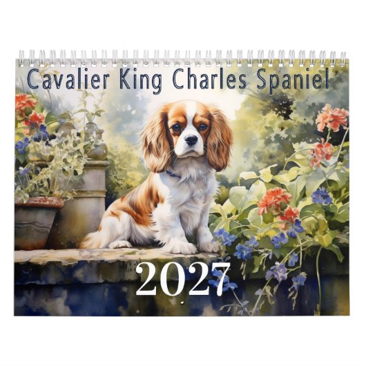 2027 Cavalier King Charles Spaniel Kalender (Titelbild)