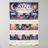 2027 Celestial Dreams Wandkalender Poster (Vorne)