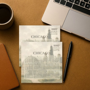 2027 Chicago Planetarium-Kalender-Magnetkarte Magnetkarte