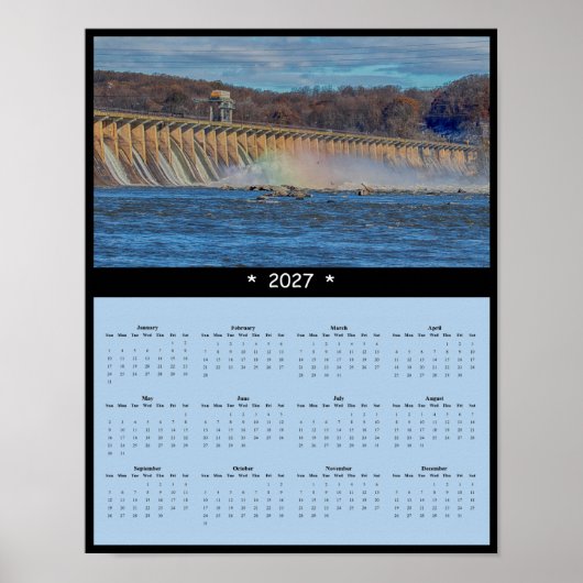 2027 Conowingo-Damm-Wandkalender - Eagle Haven Poster (Vorne)