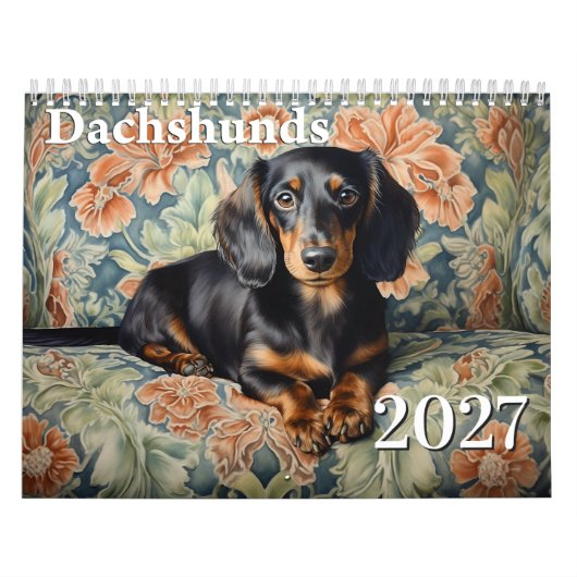 2027 Dachshunde Kalender (Titelbild)