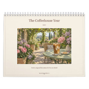 2027 Das Kaffeehaus Jahr Cafe Art Kalender