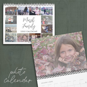 2027 Einfach Moderne Benutzerdefinierte Fotos - 13 Kalender