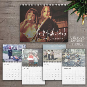 2027 Einfach Moderne Benutzerdefinierte Fotos - 14 Kalender