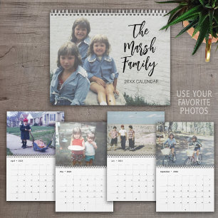 2027 Einfach Moderne Benutzerdefinierte Fotos - 14 Kalender