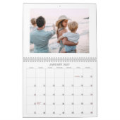 2027 Einfache moderne benutzerdefinierte Fotocolla Kalender (Jan 2027)