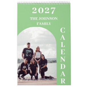 2027 Einfacher Moderner Benutzerdefinierter Famili Kalender
