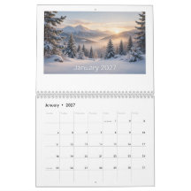 2027 einzigartiger und süßer Kalender