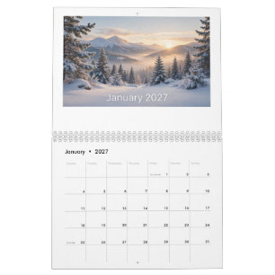 2027 einzigartiger und süßer Kalender