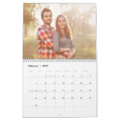 2027 Familien-Fotokalender | Bearbeitbarer Jahrest Kalender (Feb 2027)