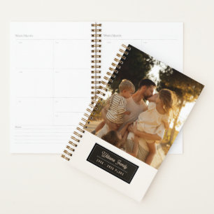 2027 Familienfoto-Kalender-Geschenk Monatlich Wöch Planer