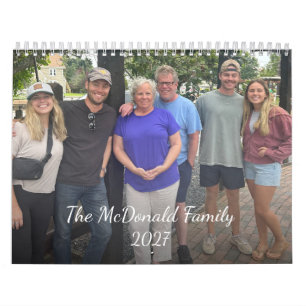 2027 Familienfoto-Kalender Kalender