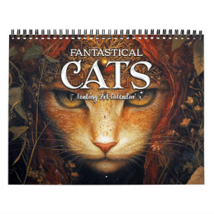 2027 Fantastische Katzen 4 Fantasy Art Kalender