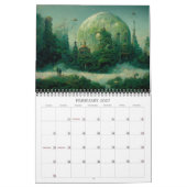 2027 Fantasy Future Surreal Cities Kalender (Feb 2027)