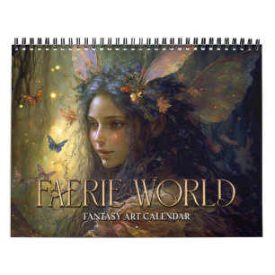 2027 Feenwelt 1 Fantasy-Kunstkalender Kalender