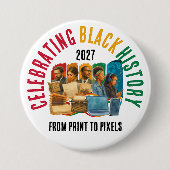 2027 Feier des Schwarze Geschichte Monats Button (Vorderseite)