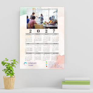 2027 Firmenunternehmensfoto-Magnetkalender Magnetkarte