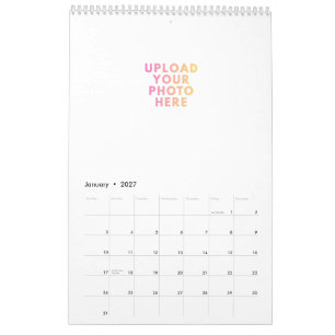 2027 Foto-Kalender 14 Fotos und benutzerdefinierte Kalender