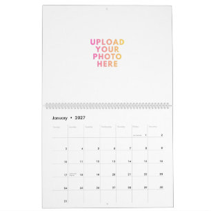 2027 Fotokalender 14 Fotos und benutzerdefinierter Kalender