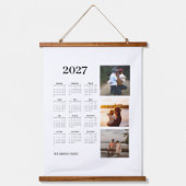2027 Fotokalender Wandteppich Mit Holzrahmen (Vorderseite)