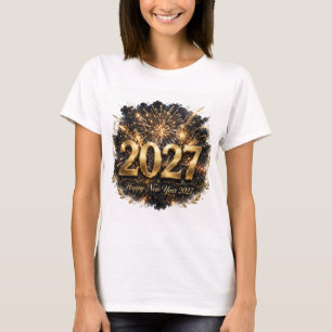 2027 Frohes Neues Jahr Damen T-Shirt