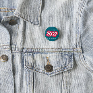 2027 Frohes Neues Jahr Personalisierte Familie Button