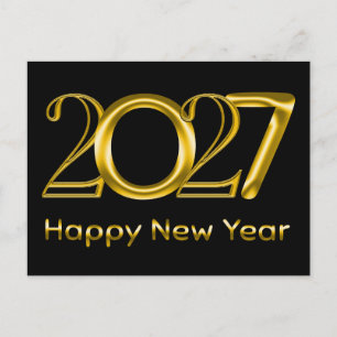 2027 Frohes Neues Jahr Postkarte
