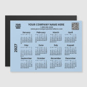 2027 Geschäft Ihr Logo QR-Code-Kalender-Magnet Magnetkarte (Vorne/Hinten)