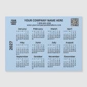 2027 Geschäft Ihr Logo QR-Code-Kalender-Magnet Magnetkarte (Vorderseite)