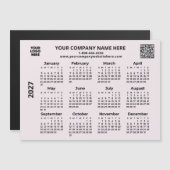 2027 Geschäft Ihr Logo QR-Code-Kalender-Magnet Magnetkarte (Vorne/Hinten)