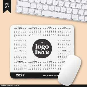 2027 Geschäft-Logo Hier Marketingkalender Mousepad