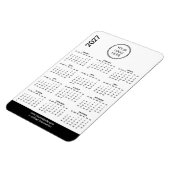 2027 Geschäft Logo Magnet Kalender  (Linke Seite)