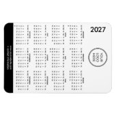 2027 Geschäft Logo Magnet Kalender  (Horizontal)