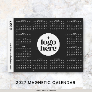 2027 Geschäftskalender mit Firmenlogo und Sonderfa Magnetkarte