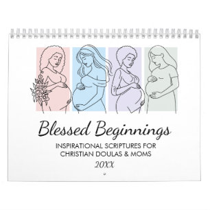 2027 GESEGNETE ANFÄNGE Christliches Doula-Mutter-G Kalender