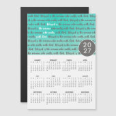 2027 Gesegnete Frau Magnetkalender Magnetkarte (Vorne/Hinten)