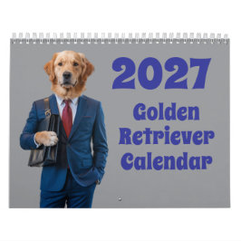 2027 Golden Retriever Hund Kalendar Kalender