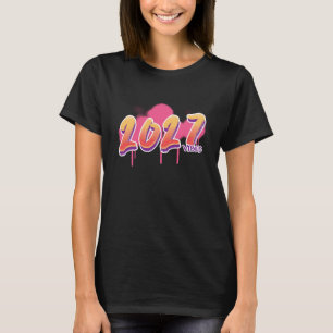 2027 Graffiti Neujahr – Urbaner Streetstyle-Tropfe T-Shirt