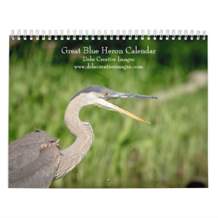 2027 Graureiher Feuchtgebiets-Wildlife Kalender