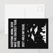 2027 Halt mein Bier Postkarte (Vorne/Hinten)