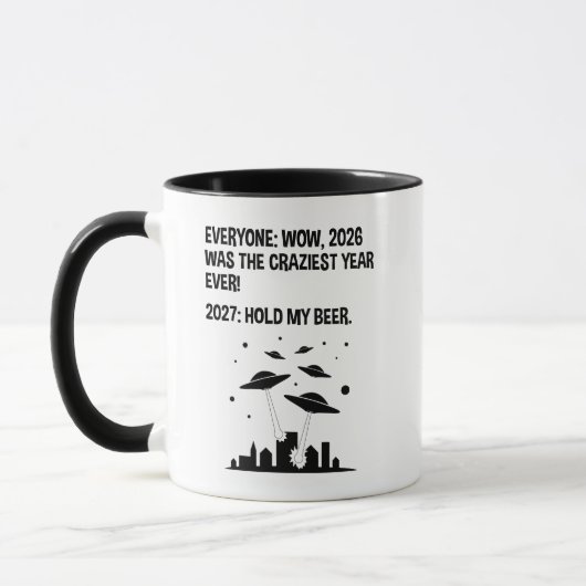 2027 Halt mein Bier Tasse (Links)