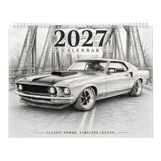 2027 Hot Rod Muscle Car Kalender (Titelbild)