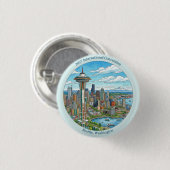 2027 Internationale Konvention Seattle Button (Vorne & Hinten)