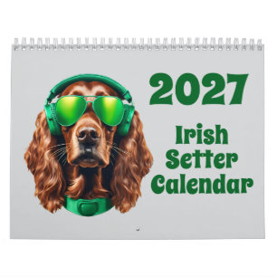 2027 Irischer Setter-Hundekalender Kalender